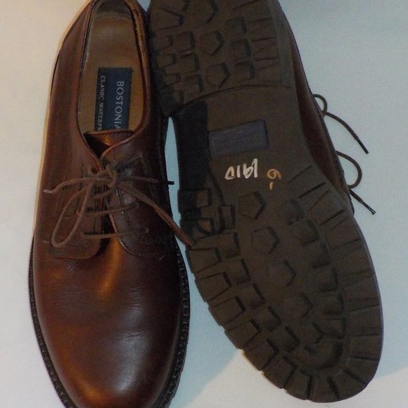 HAD TOO LONG GOTTA GO Bostonian derbys sz 8.5M brown leather EUC ! - Picture 2 of 5
